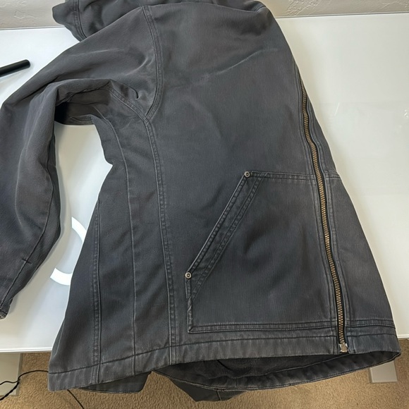 Columbia men’s fleece lined charcoal canvas jacket L - Picture 10 of 14